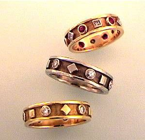 Etruscan Gemstone Rings